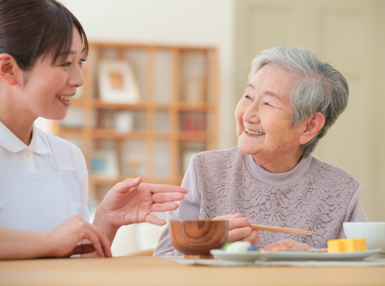 こだわりの食事を提供